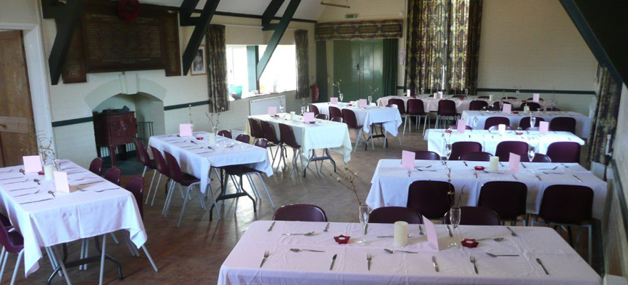 Itton Village Hall wedding breakfast